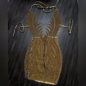 This is a gold dress I purchased for my birthday and loved from a designer !